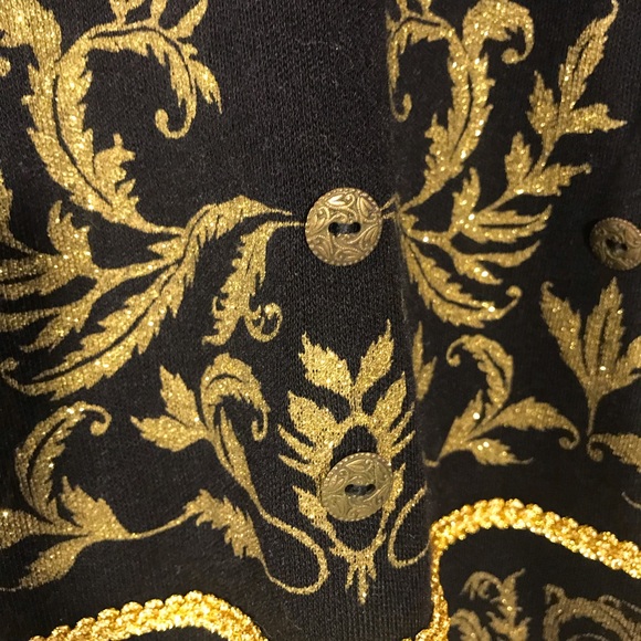 Vintage Knitted Dress with Gold Baroque - Picture 4 of 8